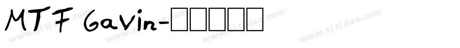 MTF Gavin字体转换
